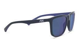 Shop Armani Exchange Square Sunglasses in Blue online.