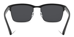 Shop Emporio Armani Pillow Sunglasses in Matte Black online.