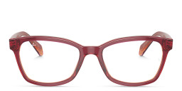 Shop Ray-Ban Junior Kids Square Eyeglasses in Red online.