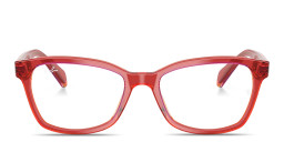 Shop Ray-Ban Junior Optics Kids Square Eyeglasses in Transparent Red Yellow online.
