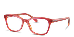 Shop Ray-Ban Junior Optics Kids Square Eyeglasses in Transparent Red Yellow online.