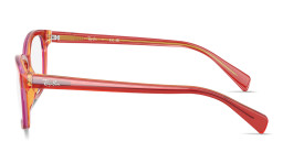 Ray-Ban Junior Optics Kids Square Eyeglasses in Transparent Red Yellow – Product Photo 3