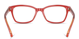 Shop Ray-Ban Junior Optics Kids Square Eyeglasses in Transparent Red Yellow online.