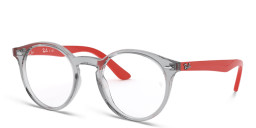 Ray-Ban Junior Kids Panthos Eyeglasses in Transparent Grey – Product Photo 2
