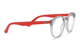 Ray-Ban Junior Kids Panthos Eyeglasses in Transparent Grey – Product Photo 4