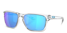 Oakley Sylas Rectangle Sunglasses in Clear – Product Photo 2