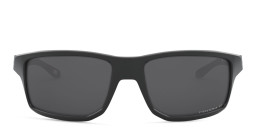 Shop Oakley Gibston Rectangle Sunglasses in Matte Black online.