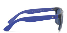 Ray-Ban Junior Kids Wayfarer Square Sunglasses in Transparent Blue – Product Photo 3