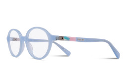 Tempo Round Eyeglasses in Blue – Product Photo 2