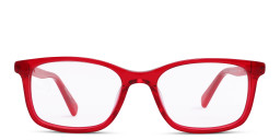 Tempo Rectangle Eyeglasses in Red – Product Photo 1
