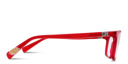 Tempo Rectangle Eyeglasses in Red – Product Photo 4