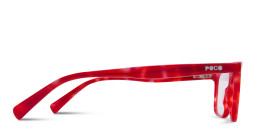 Tempo Kids Rectangle Eyeglasses in Red – Product Photo 4