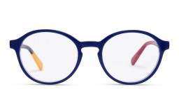 Shop Tempo Round Eyeglasses in Blue online.