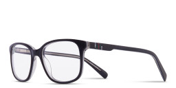 Tempo Square Eyeglasses in Black – Product Photo 2