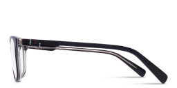 Tempo Square Eyeglasses in Black – Product Photo 3