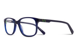Tempo Square Eyeglasses in Blue – Product Photo 2