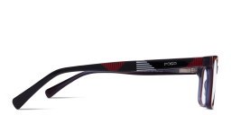 Tempo Rectangle Eyeglasses in Black – Product Photo 4