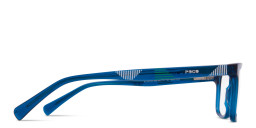 Tempo Rectangle Eyeglasses in Blue – Product Photo 4