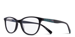 Tempo Square Eyeglasses in Black – Product Photo 2
