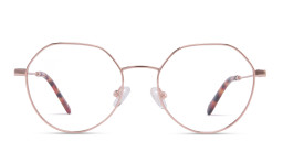 Tempo Unisex Irregular Eyeglasses in Rose Gold – Product Photo 1