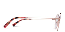 Tempo Unisex Irregular Eyeglasses in Rose Gold – Product Photo 4