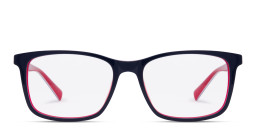 Tempo Rectangle Eyeglasses in Blue – Product Photo 1