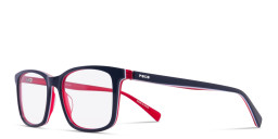 Tempo Rectangle Eyeglasses in Blue – Product Photo 2