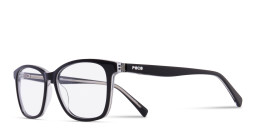 Tempo Square Eyeglasses in Black – Product Photo 2