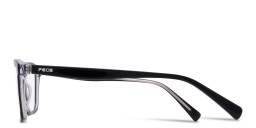 Tempo Square Eyeglasses in Black – Product Photo 3