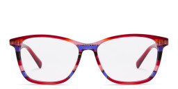 Tempo Square Eyeglasses in Red – Product Photo 1