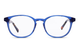 Tempo Round Eyeglasses in Blue – Product Photo 1