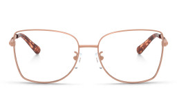 Shop Michael Kors Memphis Butterfly Eyeglasses in Rose Gold online.