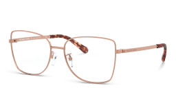 Shop Michael Kors Memphis Butterfly Eyeglasses in Rose Gold online.