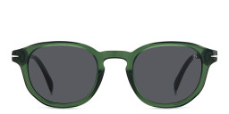 DAVID BECKHAM Talisman Round Sunglasses in Green/Grey – Product Photo 2