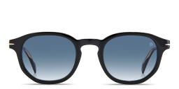 Shop DAVID BECKHAM Talisman Round Sunglasses in Black online.