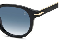 Shop DAVID BECKHAM Talisman Round Sunglasses in Black online.