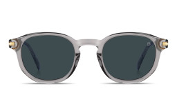 Shop DAVID BECKHAM Talisman Round Sunglasses in Grey online.