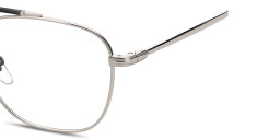 Shop DAVID BECKHAM Square Eyeglasses in Ruthenium online.