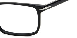 Shop DAVID BECKHAM Rectangle Eyeglasses in Black online.