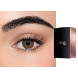 Shop Lensme Monthly Color Contact Lenses - Brown in Brown online.