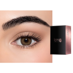 Lensme Monthly Color Contact Lenses - Honey in Honey – Product Photo 1