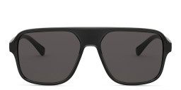 Shop Dolce & Gabbana Square Sunglasses in Transparent Grey & Black online.