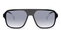 Dolce & Gabbana Logo Signature Pilot Sunglasses in Black – Product Photo 1