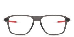 Oakley Wheel House Square Eyeglasses in Satin Grey Smoke – Product Photo 1