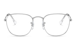Ray-Ban Frank Unisex Square Eyeglasses in Silver – Product Photo 1