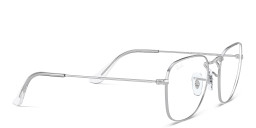 Ray-Ban Frank Unisex Square Eyeglasses in Silver – Product Photo 4