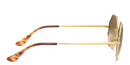 Ray-Ban Irregular Sunglasses in Gold – Product Photo 4