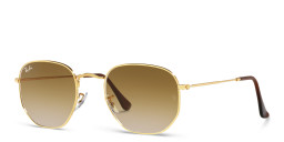 Ray-Ban Hexagonal Unisex Sunglasses in Brown – Product Photo 3