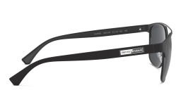 Shop Emporio Armani Square Sunglasses in Matte Black online.