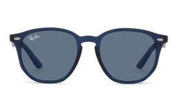 Ray-Ban Junior Kids Irregular Sunglasses in Transparent Blue/Dark Blue – Product Photo 3